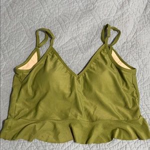 Kortni Jeane ribbed olive top